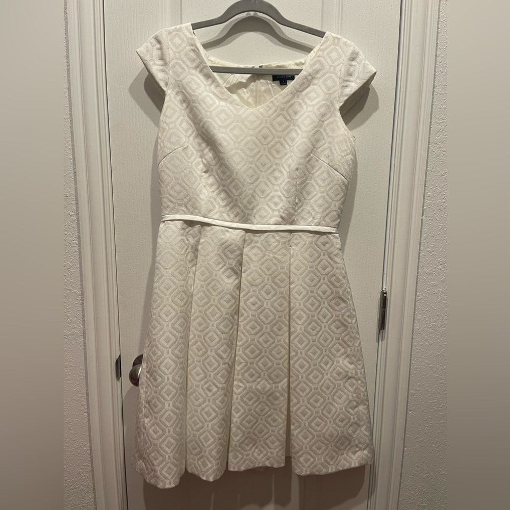 Tahari White Dress Size 8